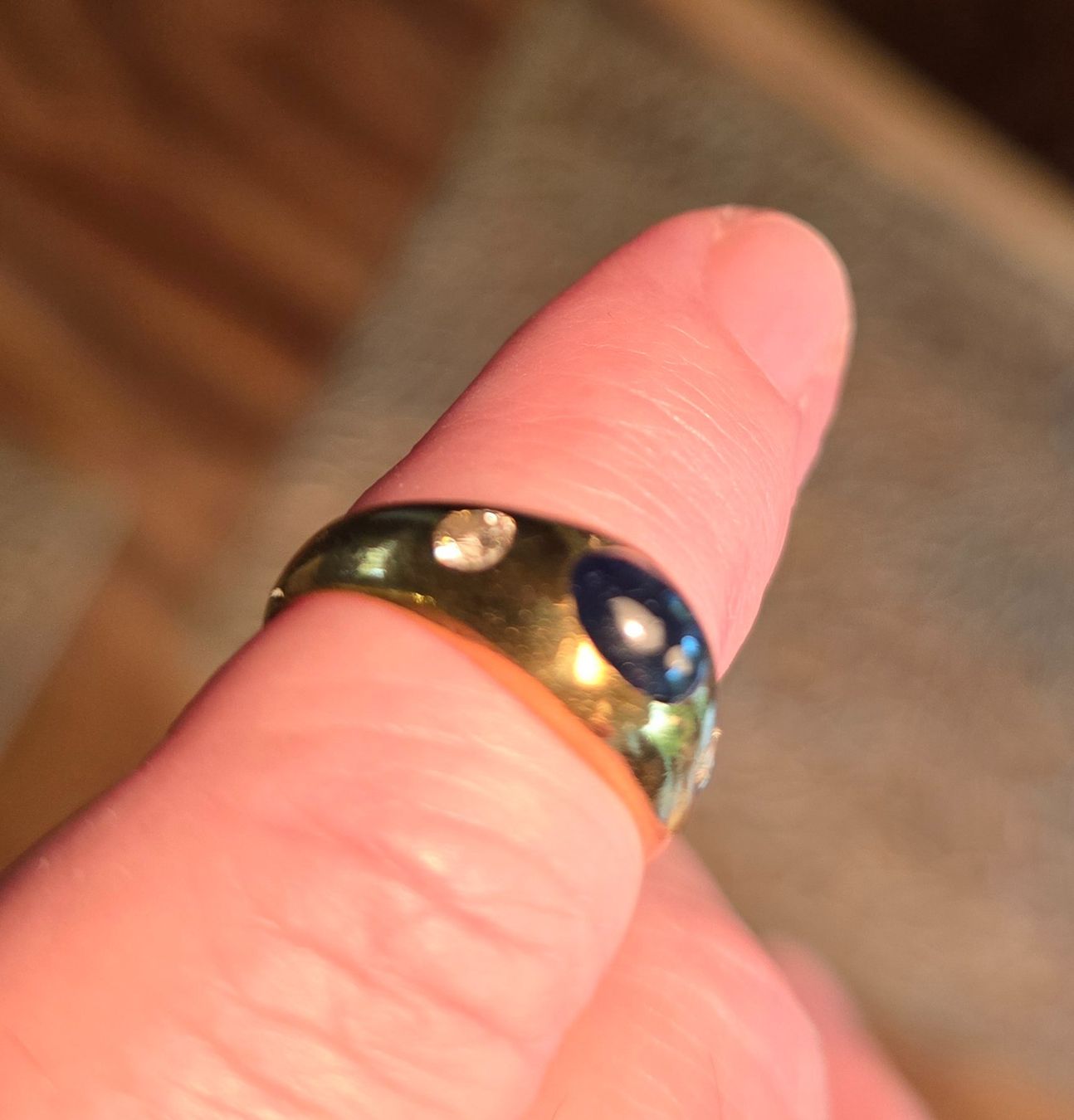 Anelli: Diamantring mit Saphir Cabochon – Usato da Opfikon venduto da koiliebhaber 3