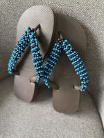 Süss sandalen/flip-flops mit Perlen, Grösse 39, Sommer ☀️