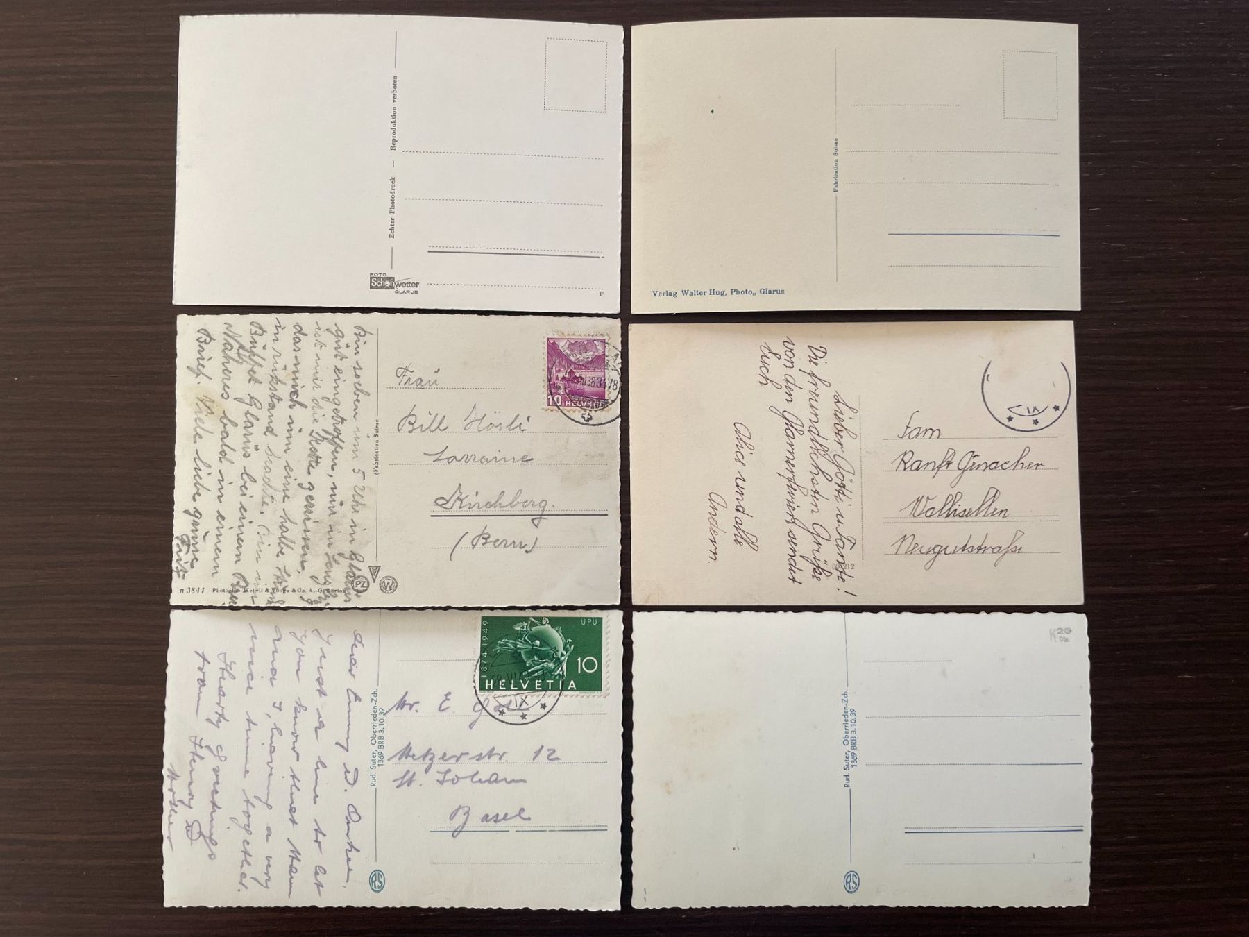 Cartoline postali: GLARUS Lot von 23 Ansichtskarten aus Glarus – Usato da Wald ZH venduto da TLILEF 4