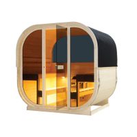 Traditionelle Sauna - Outdoor Fasssauna CARTAGENA + Ofen 8kW