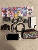 Nintendo Switch OLED Modell weiss mit Zubehör und Spielen