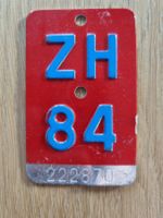 Velonummer ZH 84