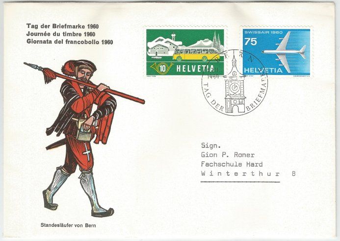 Tutti i francobolli: Sonderstempel Tag der Briefmarke 1960 – Usato da Davos Platz venduto da ils_magliachognas