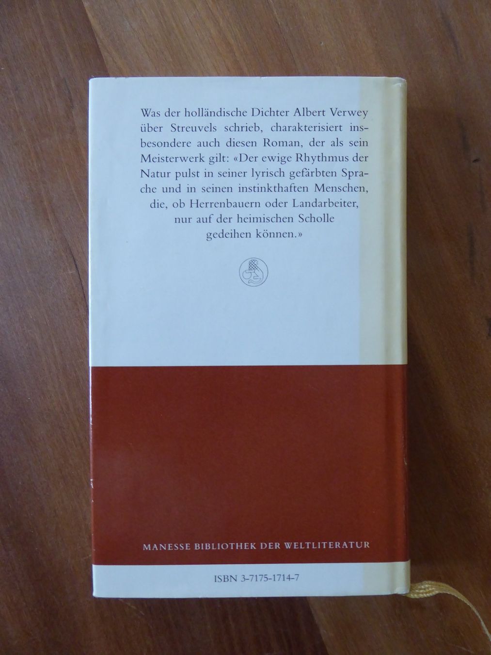 Libri: Manesse Bàndchen: Stijn Streuvels "Der Flachsacker" – Usato da Eschenz venduto da sommerwind2012 1
