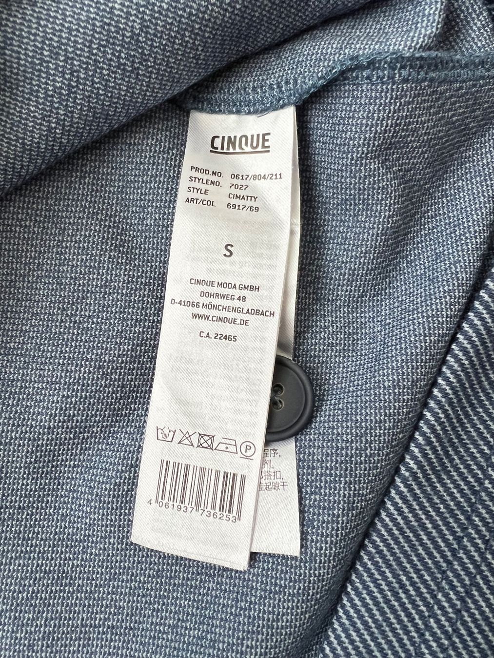 Cinque Giacche: Cinque Hemdjacke blau gestreift Grösse S – Nuovo (secondo la descrizione) da Langnau am Albis venduto da olimrt 2