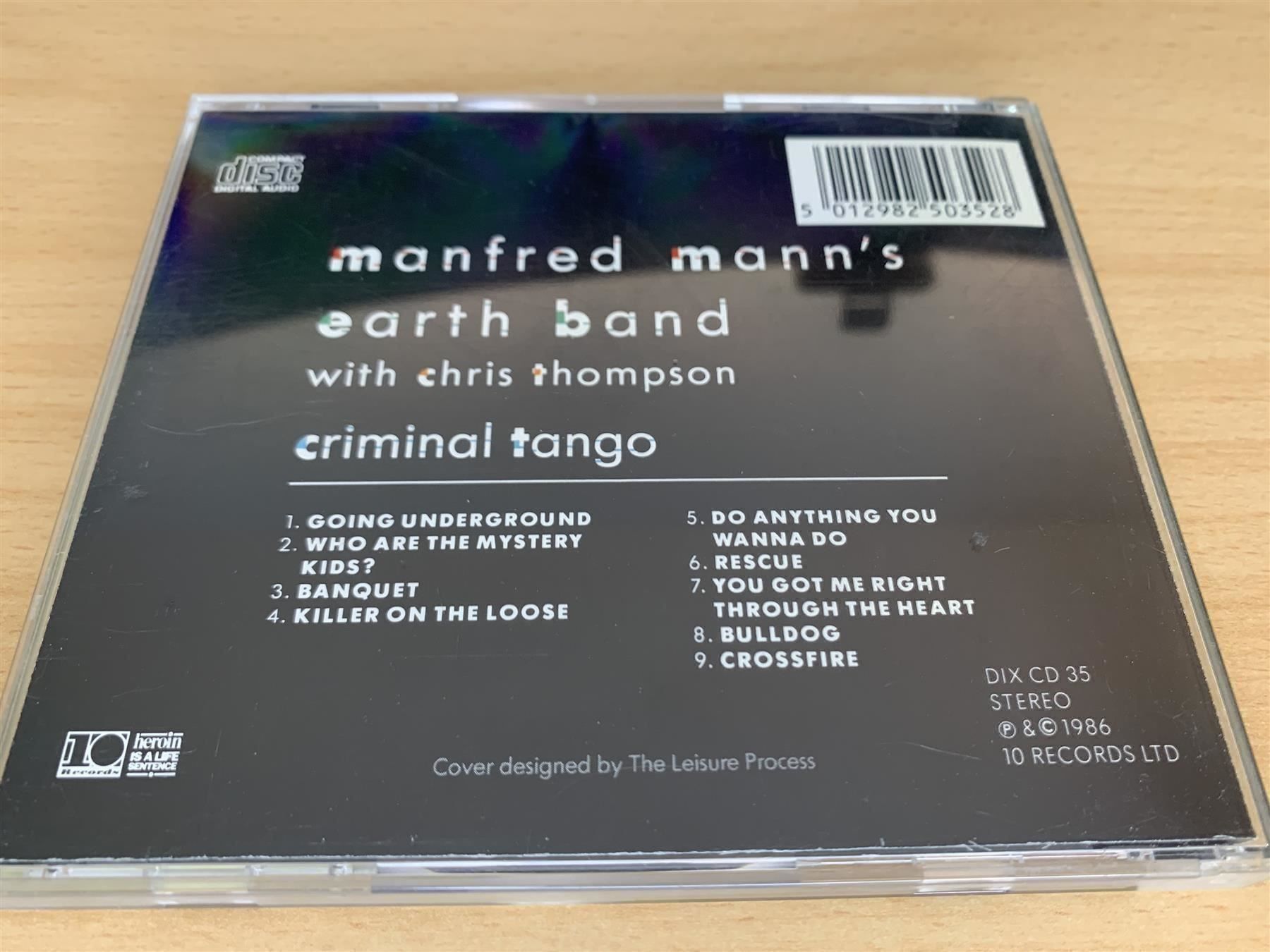 CDs: Manfred Mann's Earth Band With Chris Thomps - Criminal Tango – Gebraucht aus Rikon im Tösstal von Alpenmutz 1