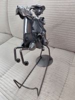 Deko-Pferd mit Reiter und Lasso, neuwertig.