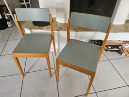 2x original Horgenglarus Stühle – Vintage Designklassiker