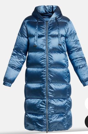Winter Daunenmantel, Grösse M, Glänzend Blau, Neu!