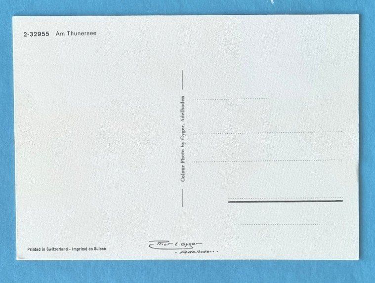 Ansichtskarten: Thunersee - Postauto STJ - Steffisburg-Thun-Interlaken – Gebraucht aus Rothrist von RROENK 1