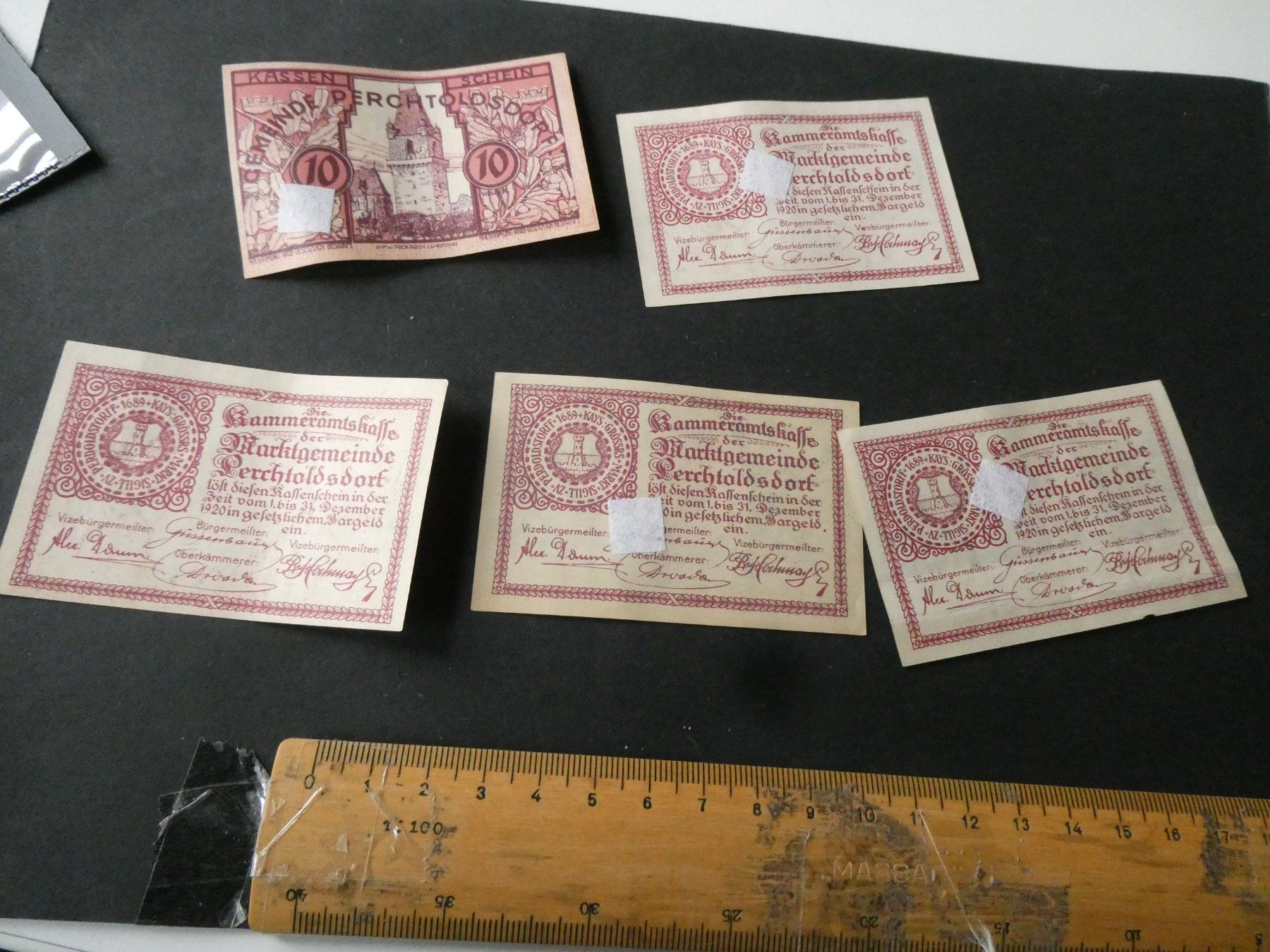 Banconote: Oesterreich, Perchtoldsdorf - Notgeld mit Mängel – Usato da Hinterforst venduto da Rohusri 1