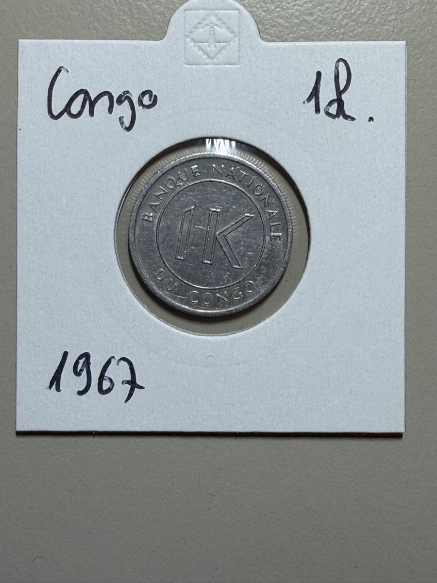 Toutes les monnaies: Congo - 1 likuta - 1967 – D'occasion à Payerne par Mike1682