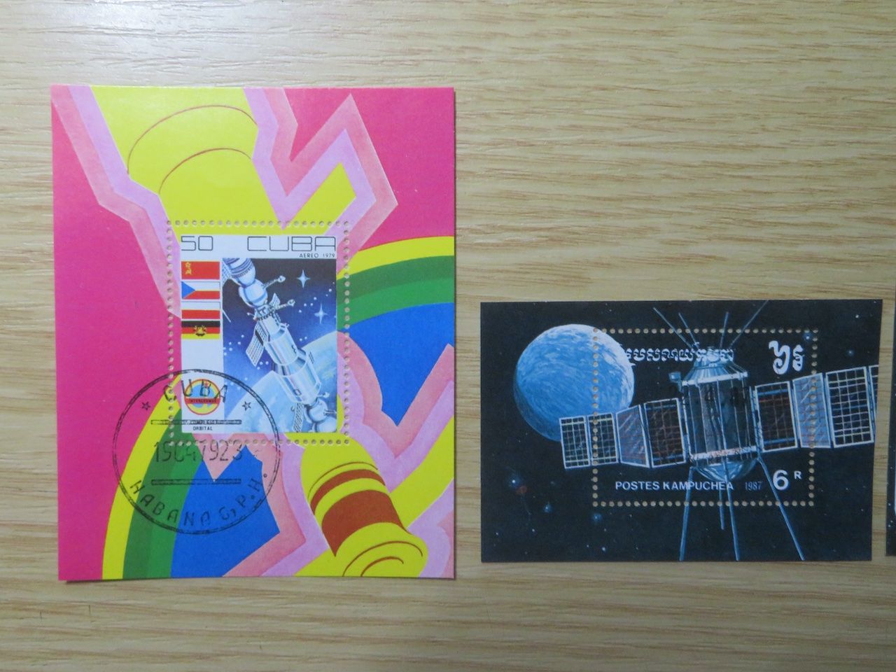 Tous les timbres: Raumfahrt 2 Doppelsteckkarten voll – D'occasion à Spreitenbach par heitersberg54 4