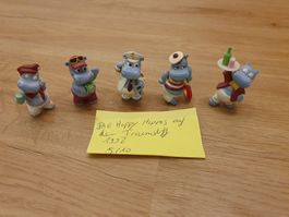 Ü Ei Figuren Die Happy Hippos auf dem Traumschiff1992