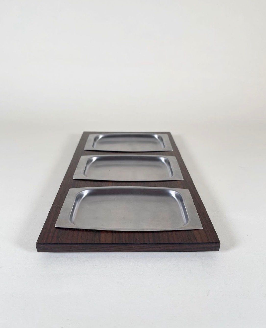 Plateaux: Serviertablett Danish Teak mit 3 Apero Schalen – D'occasion à Zürich par Son_77 3