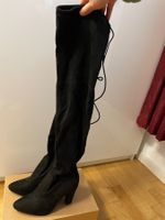 Elegante Overknee Stiefel, schwarz