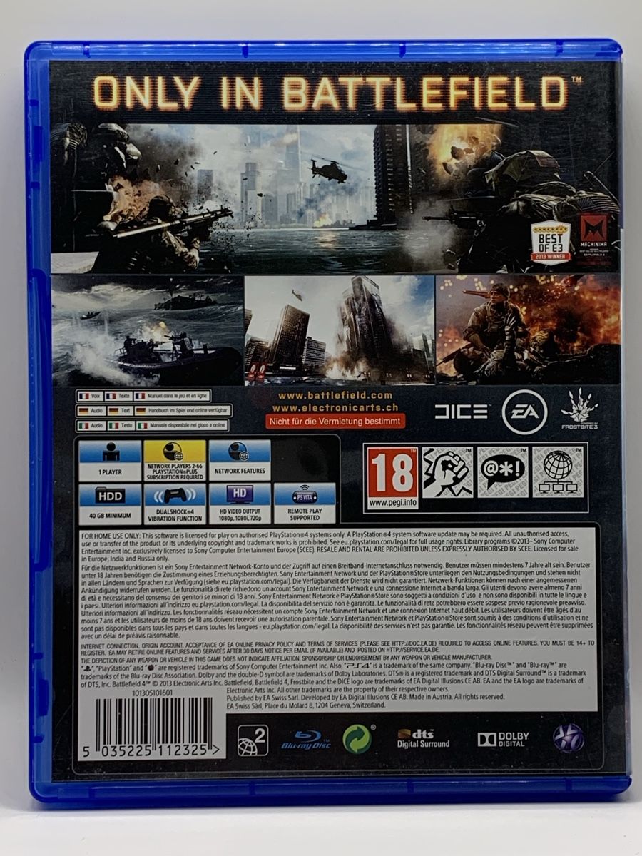 Sony Spiele: Battlefield 4 - PS4 – Gebraucht aus Ostermundigen von RG-Collector 1