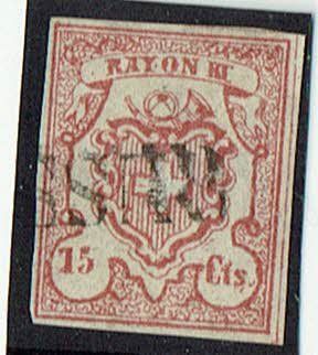 Tous les timbres: RAYONIII >626> 15Cts NO19 MIT STAB – D'occasion à Rüschlikon par Sualk1
