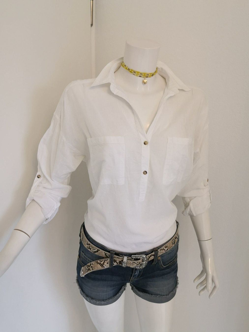 Mango Blusen: 🤩MANGO BAUMWOLL-BLUSE WEISS & D&G P. – Gebraucht aus Olten von Naja-Twins-Twins 4