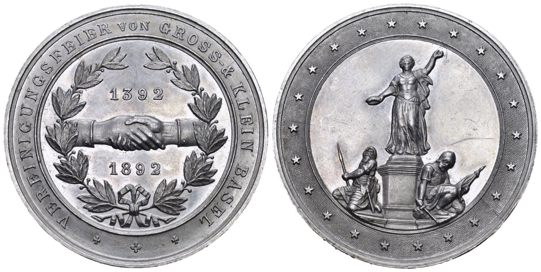 Medaillen: Basel 1892 – Gebraucht aus Bern von numismatictops