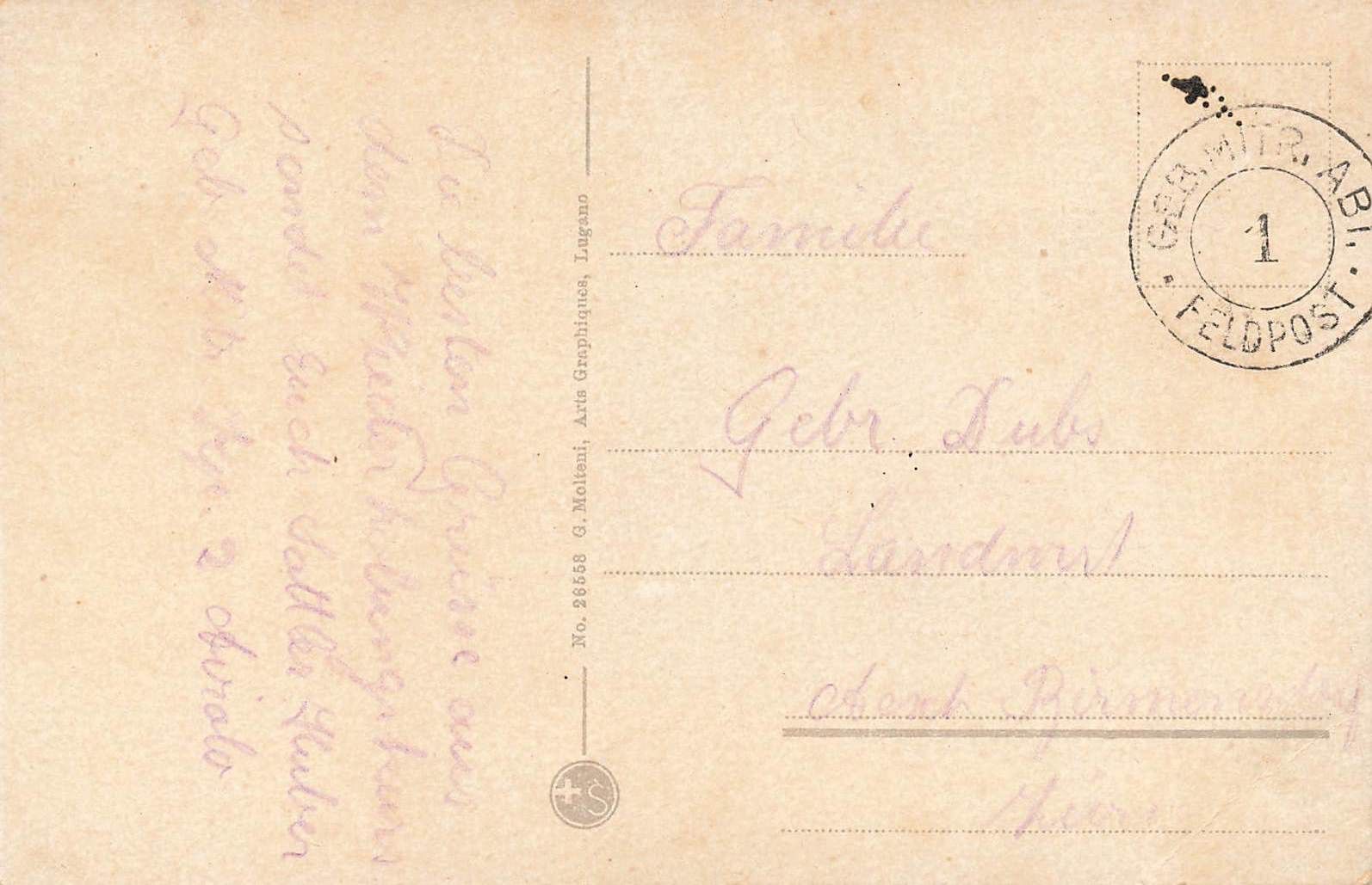 Cartoline postali: Lugano – Usato da Biasca venduto da Blenio71 1