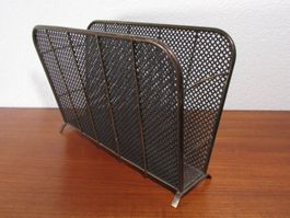Mid Century Zeitungsständer Vintage Lochblech 1950er/1960er