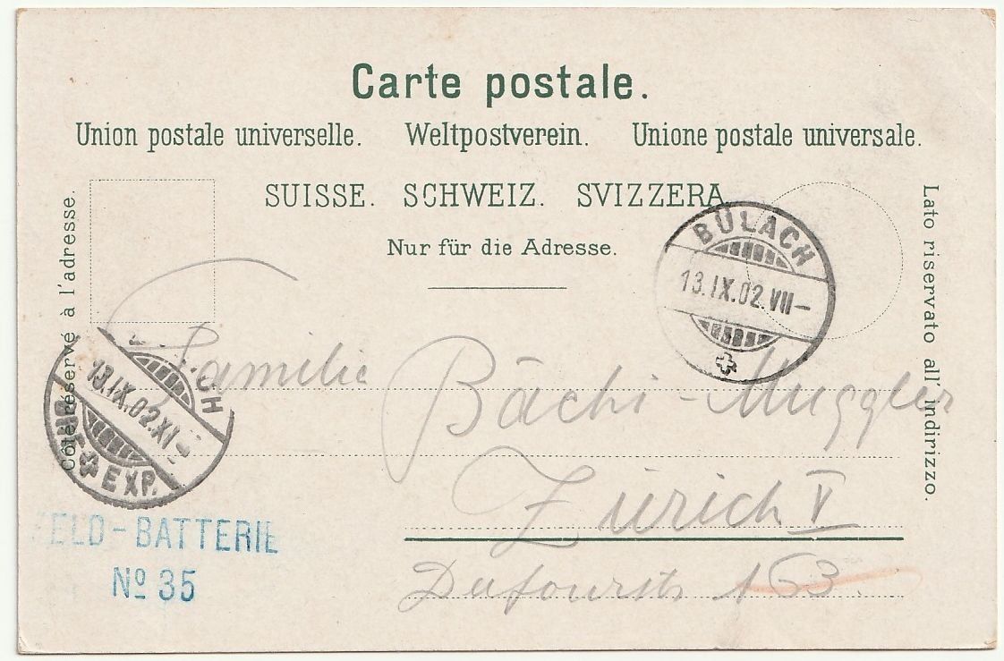 Cartes postales: AK Gruss aus Bülach animiert, 1902 – D'occasion à Fislisbach par Zigzag12 1