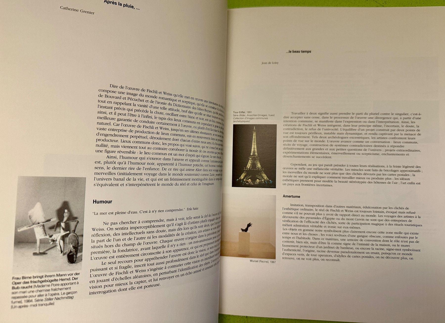Libri: Peter Fischli, David Weiss. Katalog Centre Pompidou 1992 – Usato da Zürich venduto da allp 3