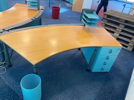 Lista Solution Bürotisch mit Korpus 185/122 x 90cm (1605)