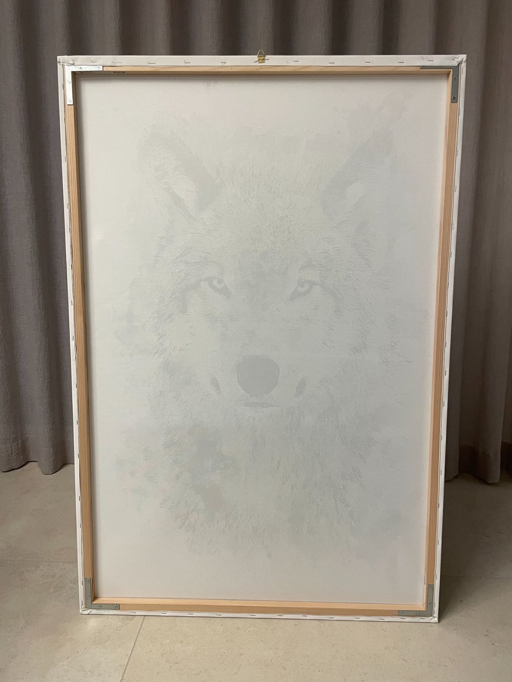 Foto & Immagini: Leinwandbild - Wolf - Masse: 120 x 80 cm – Usato da Bonstetten venduto da astravox 1