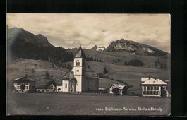 AK Brülisau, Ortspartie mit Kirche
