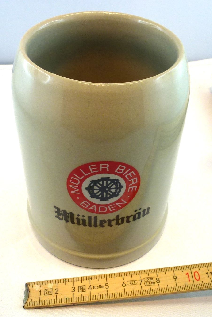 Bicchieri: Bier-Humpen Müllerbräu Baden (Klein) – Usato da Murgenthal venduto da B.StM 1