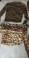 Leoparden Print Topset von H&M & Bershka Gr. XS/S 