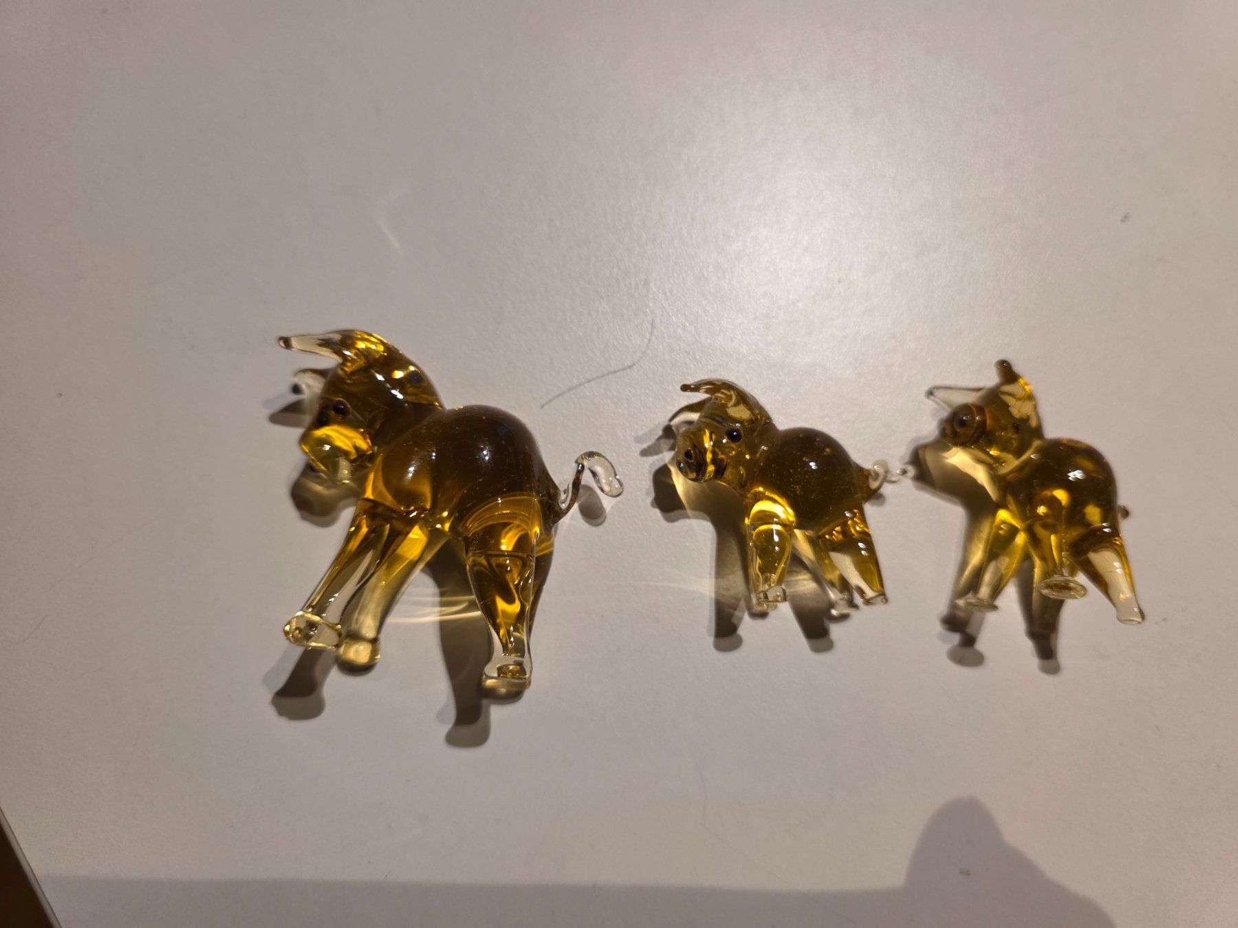 Statuette: 3 gelbe Glas Figuren Tiere – Usato da Walterswil BE venduto da Lonitti 5