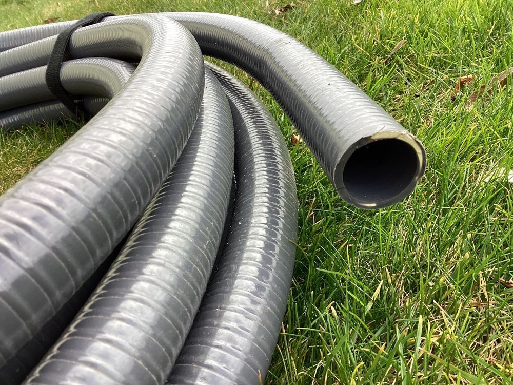 Absaugschlauch PVC Grau – Spiralschlauch Flexschlauch Als Meterware, Hergestellt In Deutschland