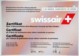 Swissair Schweiz. Luftverkehr-AG, Zürich - 1988