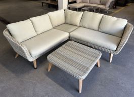 Gartenlounge Rattan 3-tlg LIVIQUE
