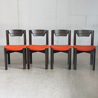 4x Essstühle - Fritz Makiol, 1973 für Girsberger AG