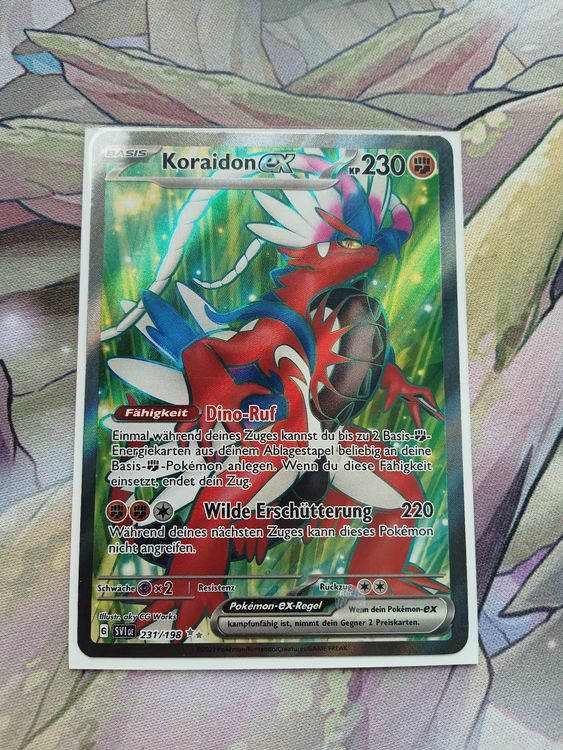 Koraidon Ex Full Art Karmesin And Purpur Deutsch Kaufen Auf Ricardo 3433