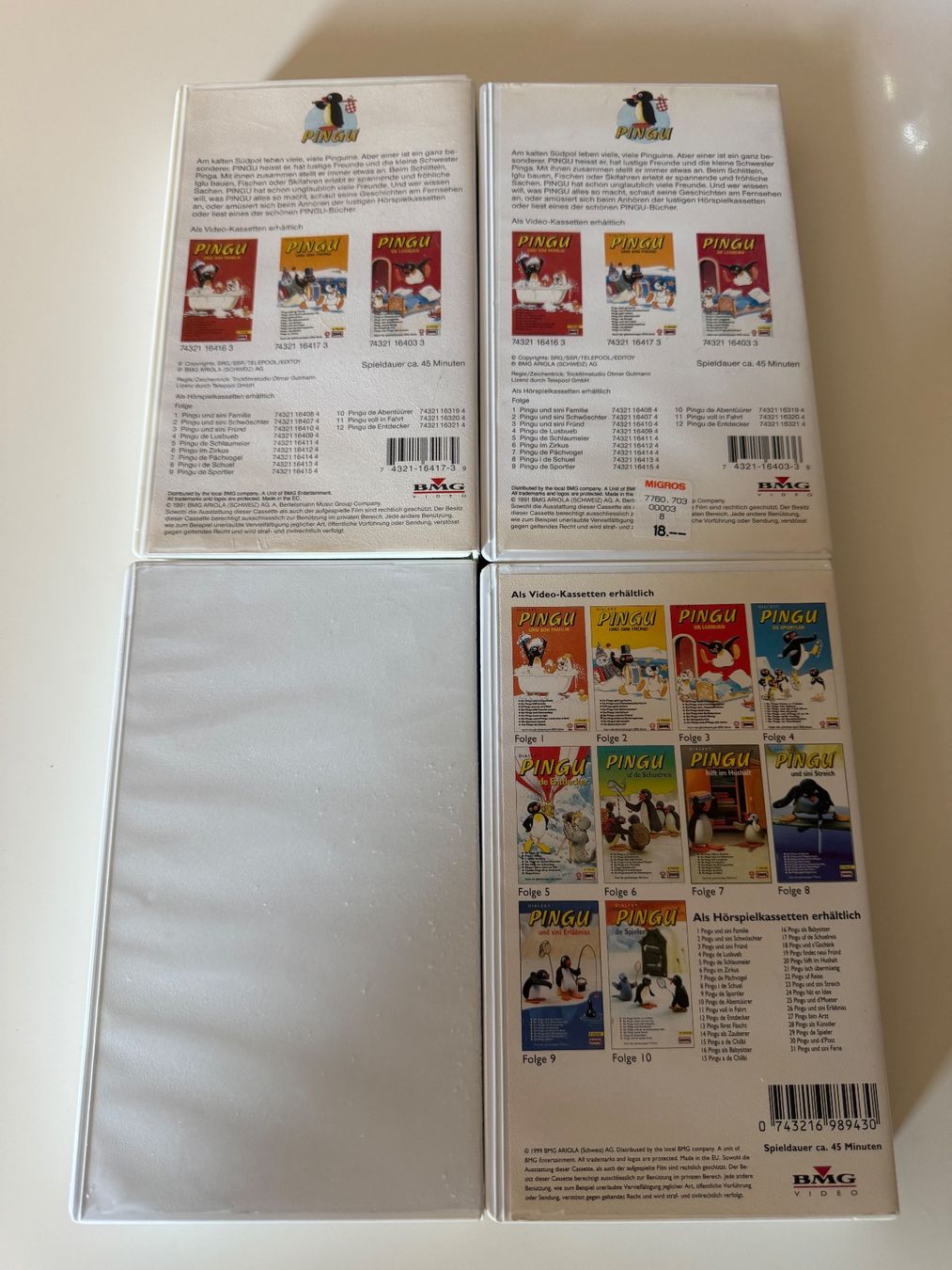 Tutti i VHS: Pingu VHS Kassetten Dialekt 4 Stück – Usato da Altstätten SG venduto da sheamus 1