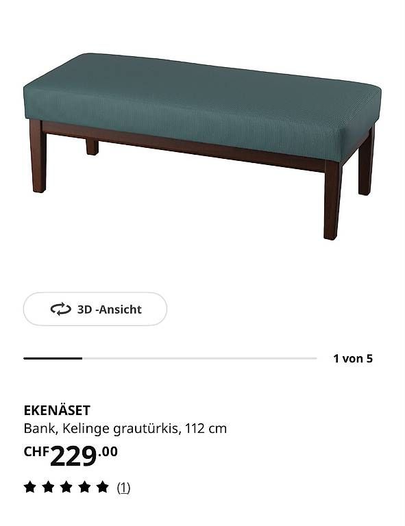 Ikea Panchine: SITZBANK IKEA EKENÄSET – Usato da Niederhasli venduto da Brkslmn 2