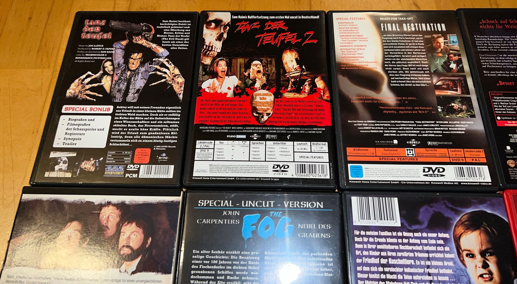 Tutti i DVDs: Horror Evil Collection [12 DVDs] – Usato da Unterengstringen venduto da NOISE 2