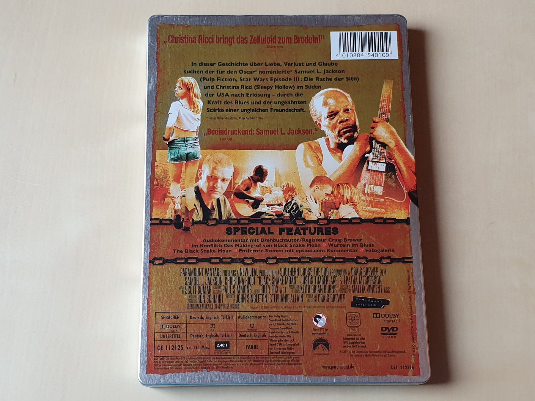 Alle DVDs: Black Snake Moan Steelbook – Gebraucht aus Stansstad von collectorsshop 1