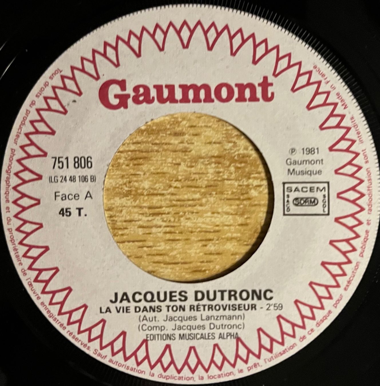Dischi in vinile: JACQUES DUTRONC - LE TEMPS DE L'AMOUR – Usato da Bussigny venduto da vinyl-pas-cher 3