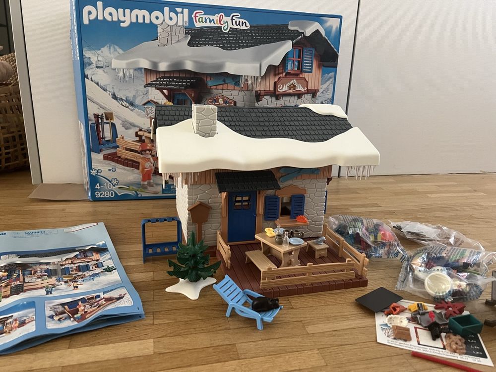 Ski Resort Playmobil Ski Set Playmobil 9280 Cabaña De Esquí