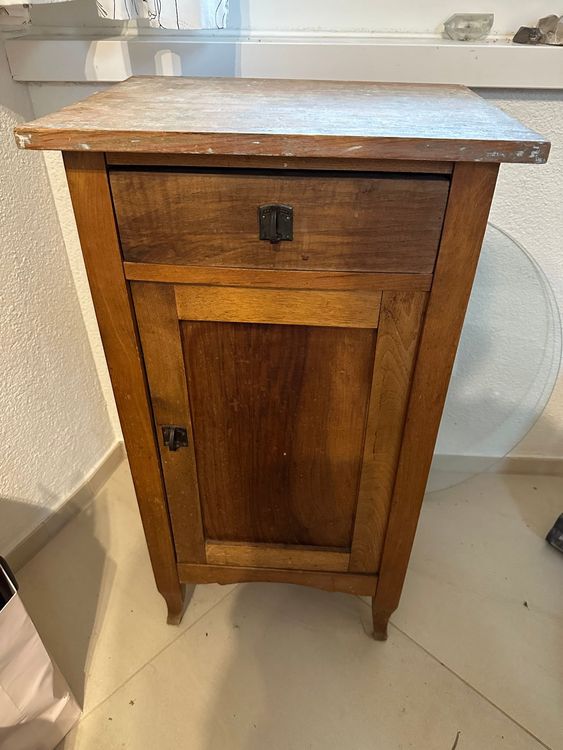 MH London Beistelltisch Dilan – Runder Massivholz-Tisch Mit 3 Metallbeinen Für Wohnzimmer & Schlafzimmer