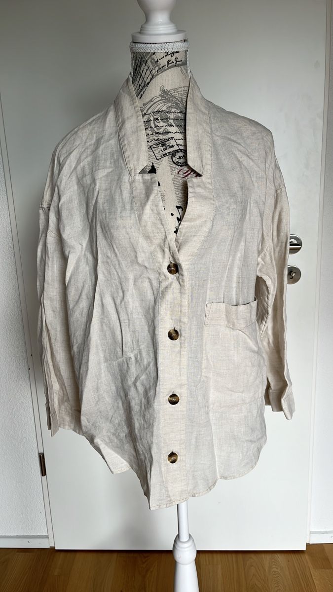 Cos Camicette: Leinenhemd, beige, Gr. M, COS – Nuovo (secondo la descrizione) da Aarburg venduto da Petite-closet-Loop