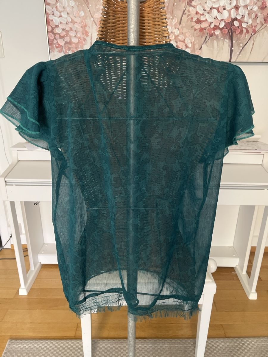 Blusen: Bluse mit Rüschen, grün, 38 – Gebraucht aus Solothurn von Bobesch08 4