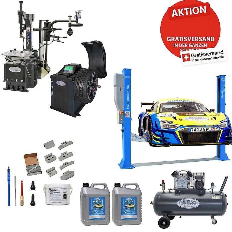 Piattaforme elevatrici & Crick: Pro Autolift Set Werkstatt Set Pro Grau – Nuovo e nell'imballaggio originale da Rüthi (Rheintal) venduto da Toptool-3