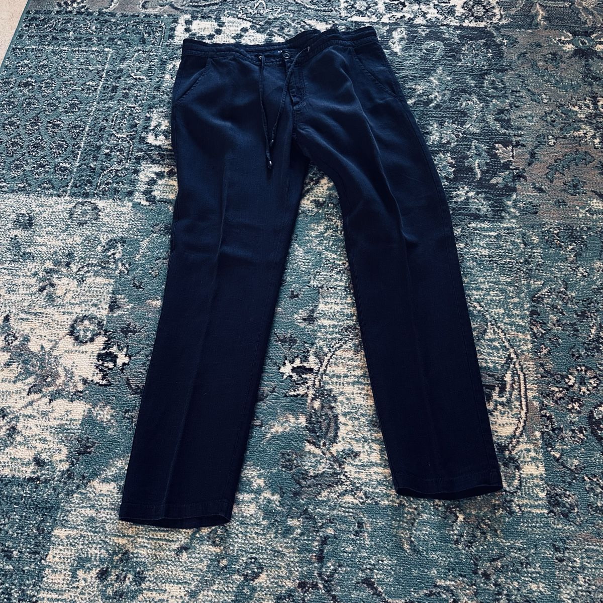 Pantalons: Leinenhose Blau Conleys  – D'occasion à Watt par Beautiful